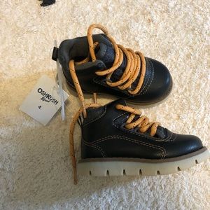 Osh Kosh size 4 boots - Black. New with tags.